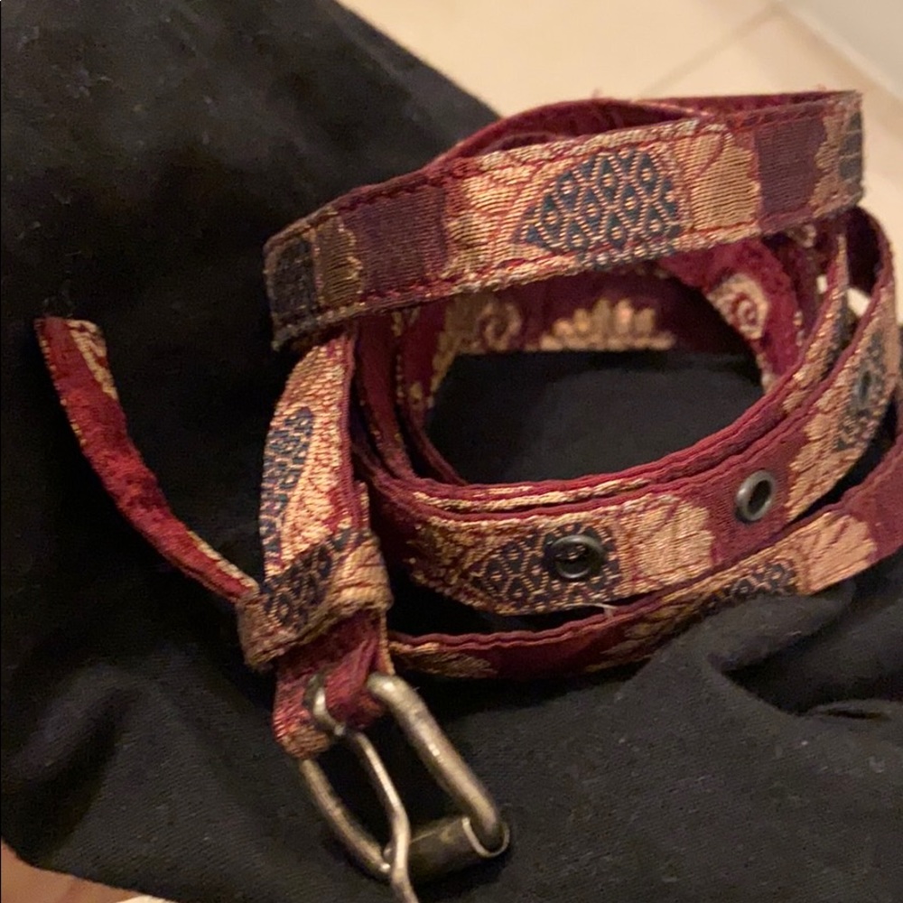 Haider Ackermann silk sari fabric belt